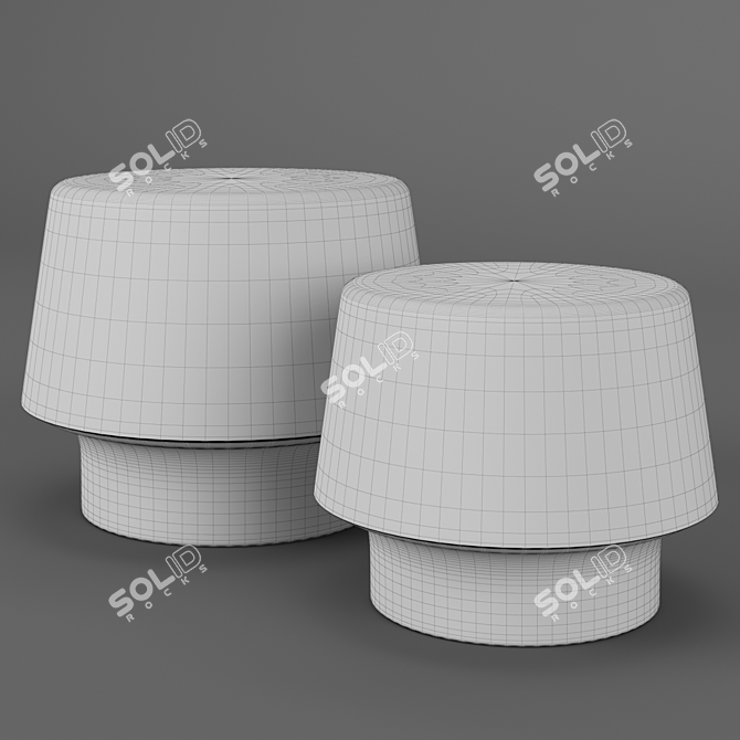 Elegant Muuto Cozy White Lamps 3D model image 2