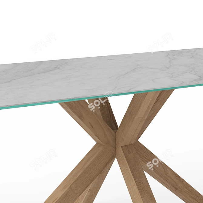 Elegant Argo Marble Table: High-Quality, Customizable. 3D model image 5