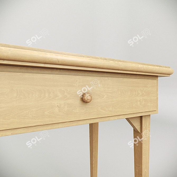 Elegant Classic Work Table 3D model image 2