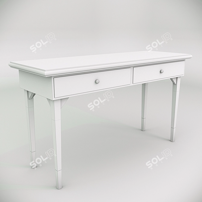 Elegant Classic Work Table 3D model image 4