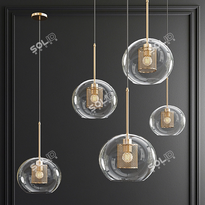 Minimalist Pendant Light: Just Perfect 3D model image 1