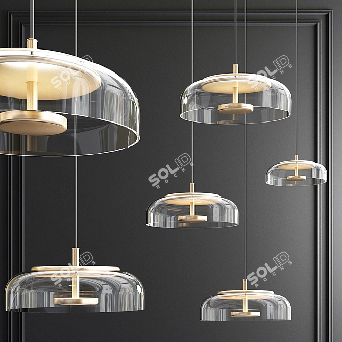 Elegant Light: Nuura Blossi Pendant 3D model image 1