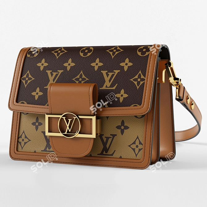 LV Mini Dauphine: Luxury Summer Accessory 3D model image 1