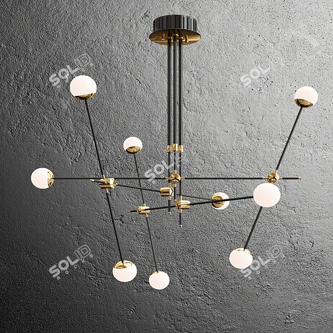 Sophisticated Pendant Light: BULLARUM ST-9 3D model image 2