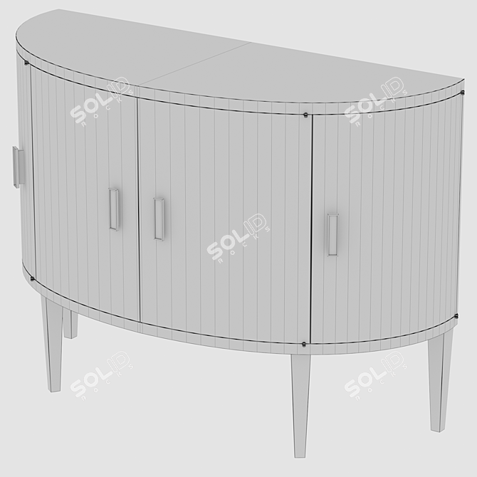 Elegant Brindle Leilani Console 3D model image 2