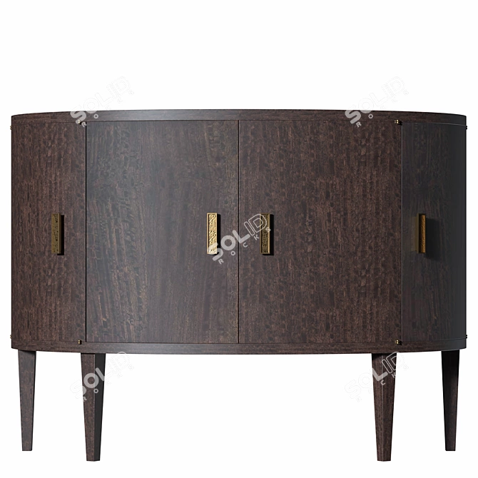 Elegant Brindle Leilani Console 3D model image 3