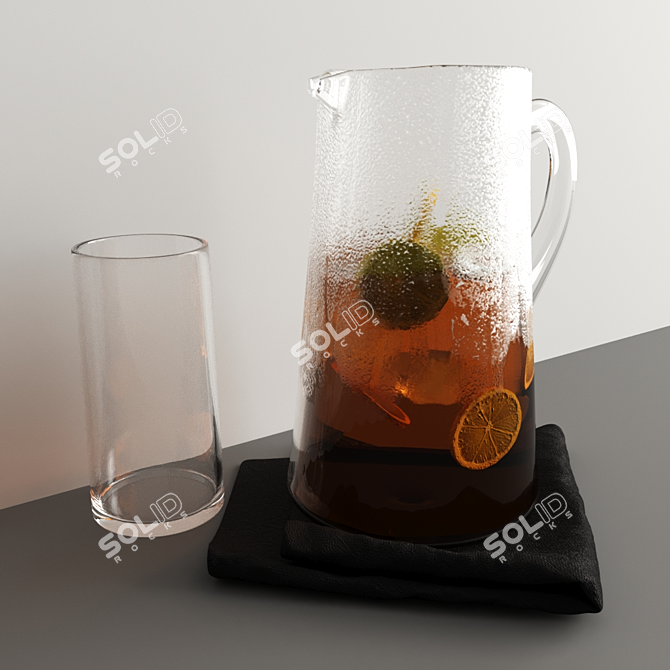  Refreshing Lemon Drink - 3D Model 3D model image 2