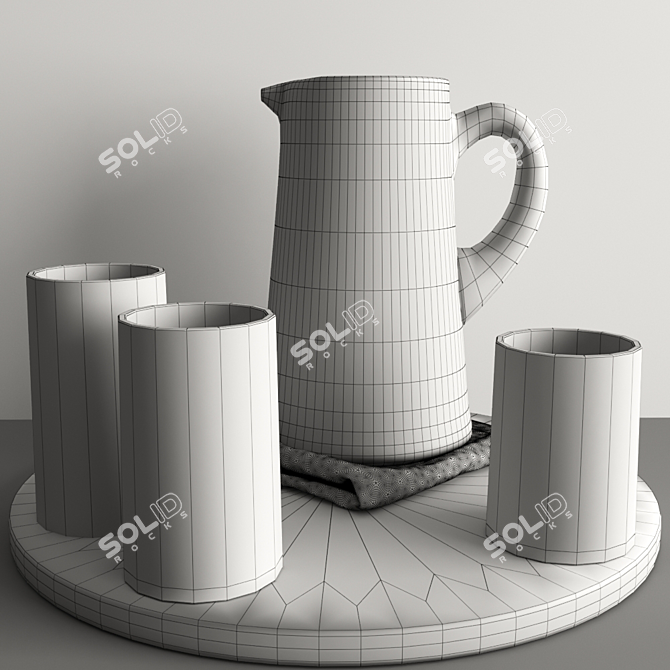  Refreshing Lemon Drink - 3D Model 3D model image 3