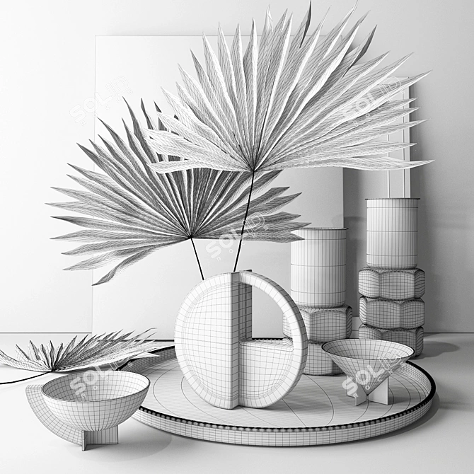 Bauhaus-inspired Decor Set 3D model image 3