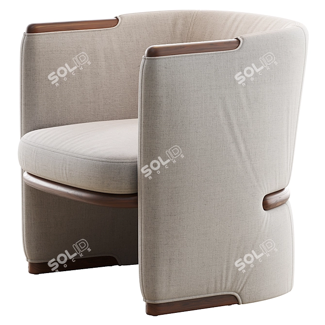 Opus Armchair: Elegance Redefined 3D model image 3