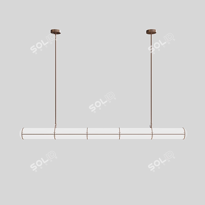 Endless Straight Pendant - 5 Units 3D model image 2