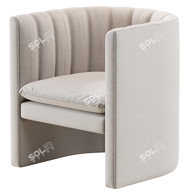 Cozy Comfort Lounge Chair 3D model image 1