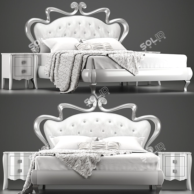 Title: Flex Ludovica Bed 3D model image 1