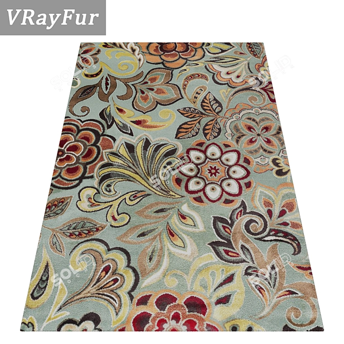 Luxury Carpet Set | High-Quality Textures 3D model image 2