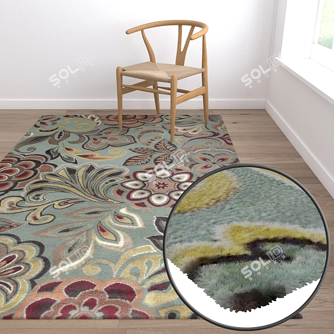 Luxury Carpet Set | High-Quality Textures 3D model image 5