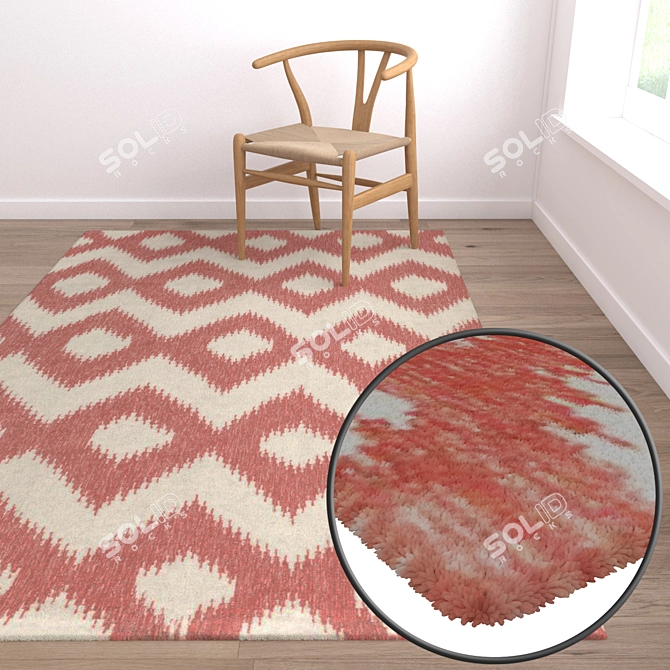 High Quality Carpet Set 3D model image 5