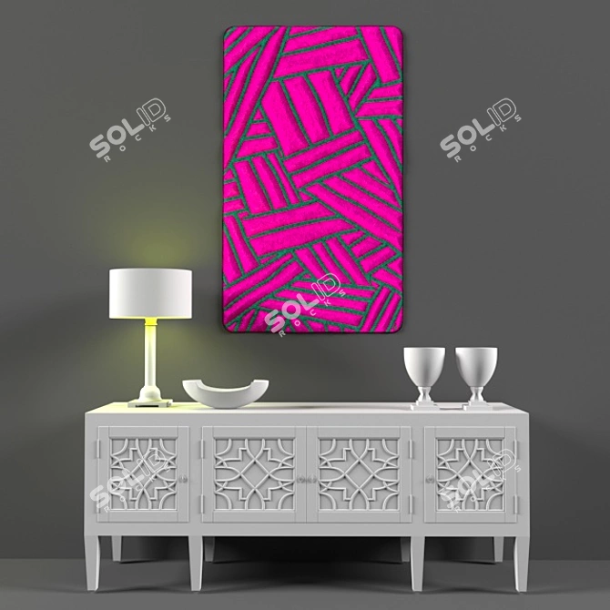 Loco Glo: Vector Art Home Decor 3D model image 2