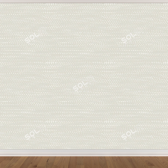 Seamless Wallpaper Set: 3 Colors 3D model image 2