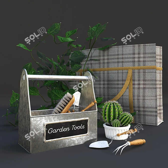 Garden Bliss: Tools & Decor 3D model image 1