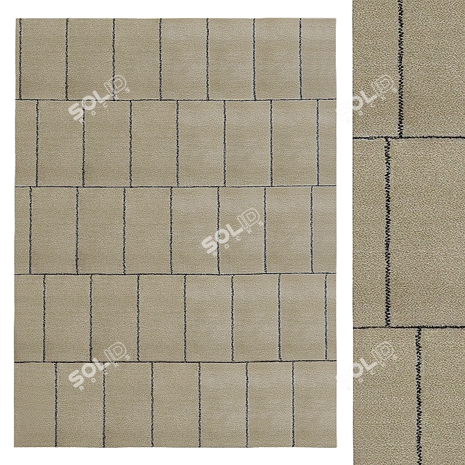 Luxury Texture Carpet 3D model image 1