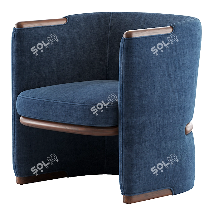 Opus Luxury Armchair: Elegant Design 3D model image 3