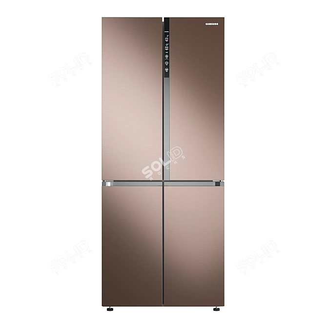 Premium Samsung RF5500 RF50K5961DP Refrigerator 3D model image 1