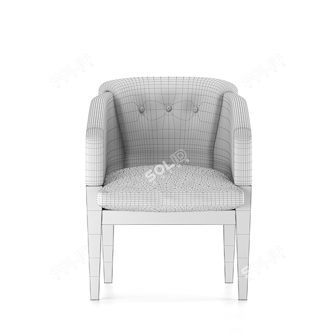  Sturdy and Stylish Club Chair 3D model image 6