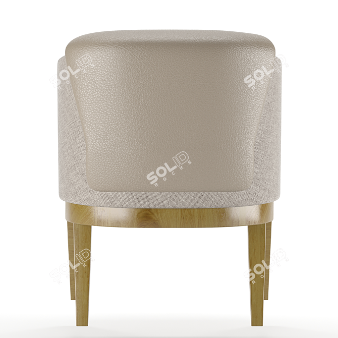  Sturdy and Stylish Club Chair 3D model image 3