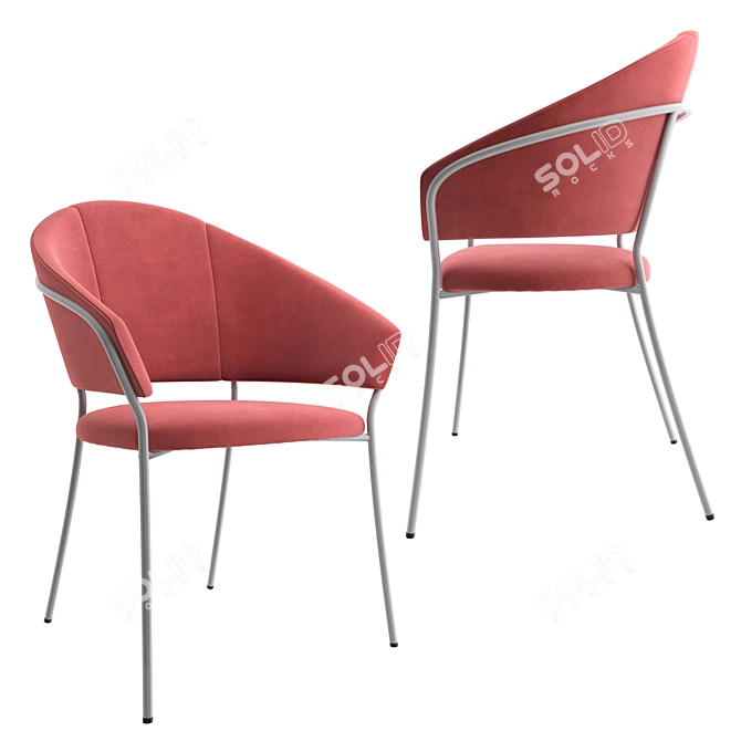 Modern Jazz Chair: Sleek Design, Ultimate Comfort 3D model image 2