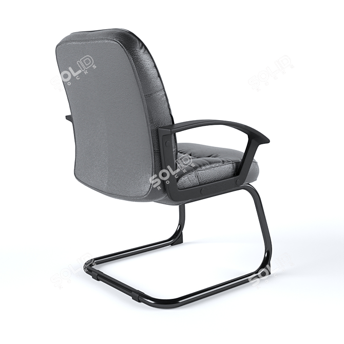 Poly 215k Office Chair 3D model image 2