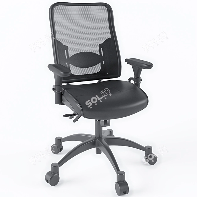 Ultimate Comfort Executive Chair 3D model image 4