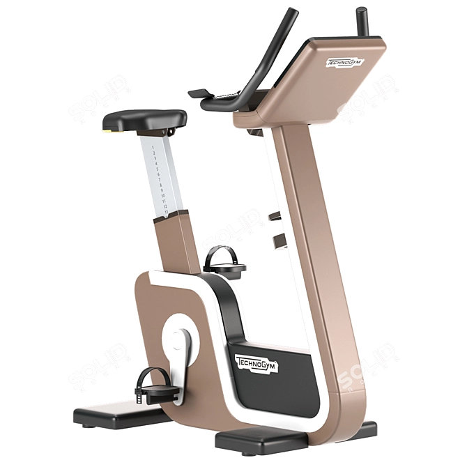 Premium Smooth Ride Technogym Bike 3D model image 2