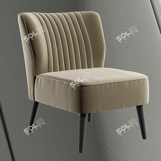 Atticus Armchair: Modern Comfort for Your Space 3D model image 2
