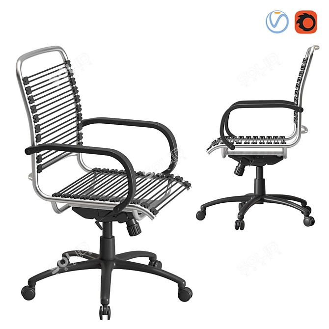 Bradley Ergonomic Office Chair - High Quality Design 3D model image 1