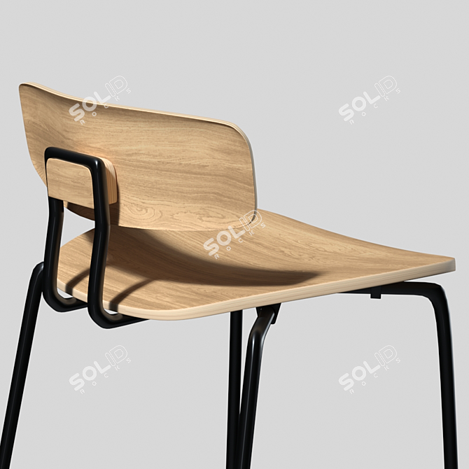 Modern Style: ZEITRAUM OKITO Plywood Chairs 3D model image 9