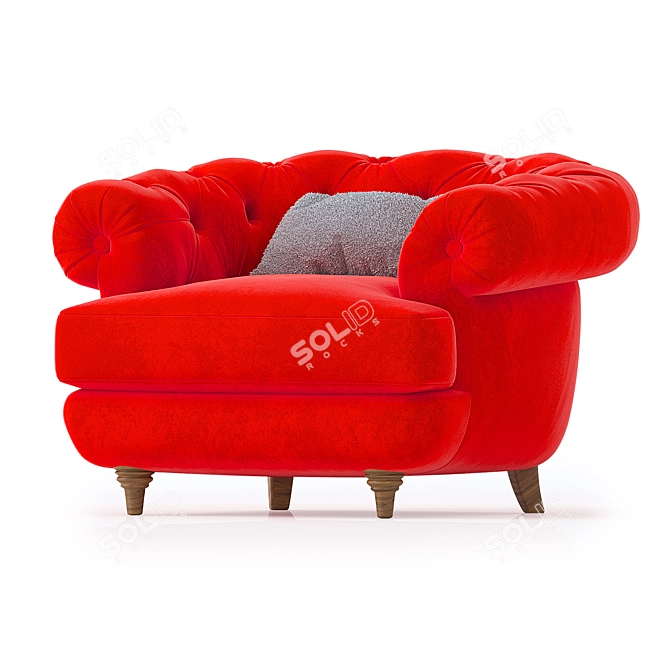 Swagamuffin Oversized Armchair 3D model image 1