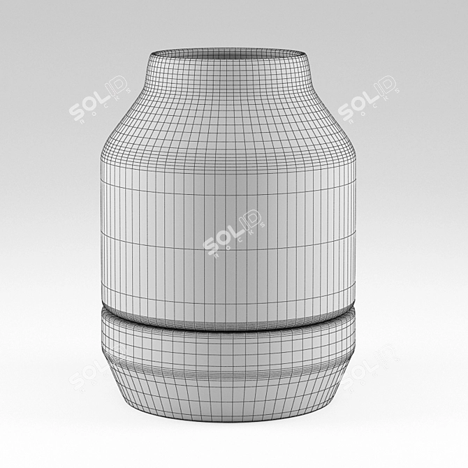 Title: Modern Elevated Vase - Unique and Versatile 3D model image 3