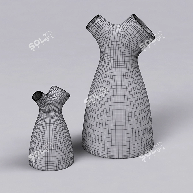 Elegant Flow Milk Jug 3D model image 3