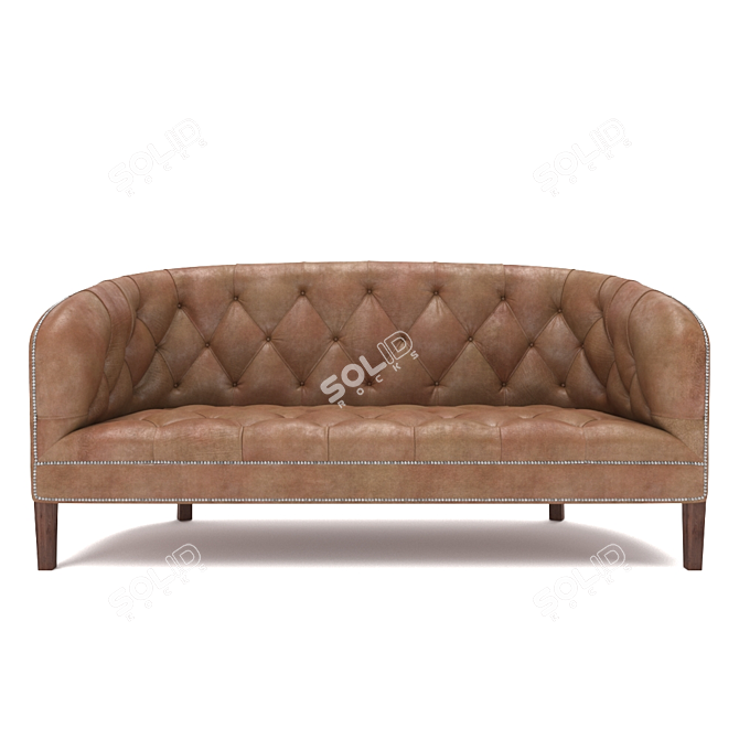 Sophisticated Burghley Sofa - Classic and Modern Design 3D model image 1