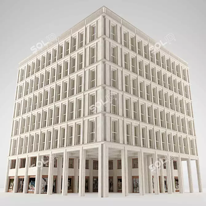 Modern Building 3D Model - High-quality, Optimized 3D model image 2