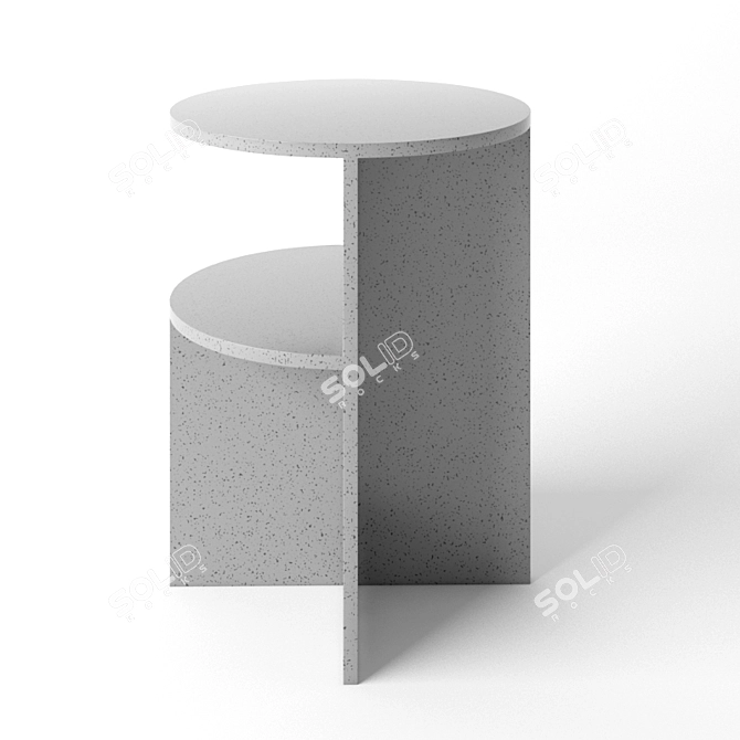 Title: Muuto Halves Modern Side Table 3D model image 2