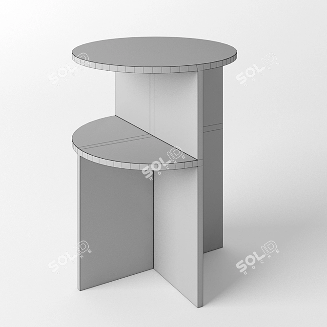 Title: Muuto Halves Modern Side Table 3D model image 4