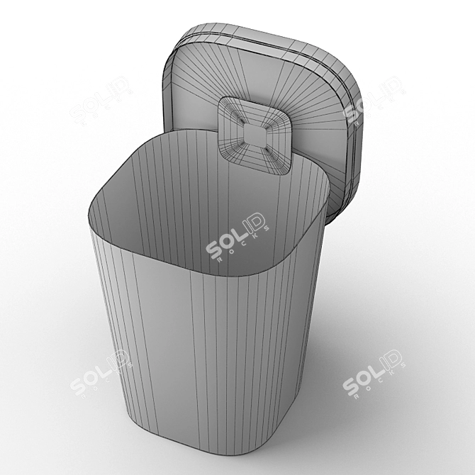 Sleek Muuto Hideaway Basket 3D model image 4