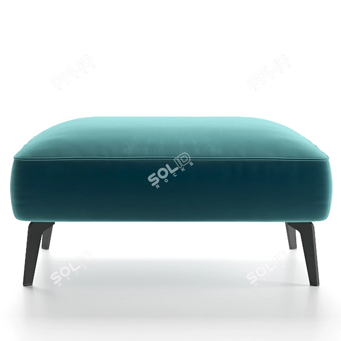 Amsterdam Pouf: Stylish and Comfortable Solution 3D model image 2