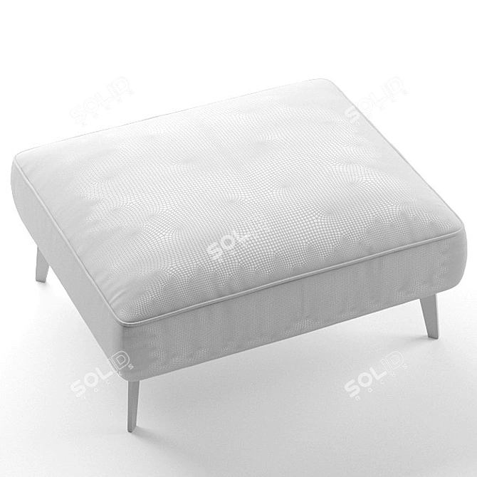 Amsterdam Pouf: Stylish and Comfortable Solution 3D model image 4