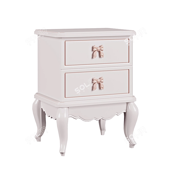 Princess Angelic Bedside Table 3D model image 1