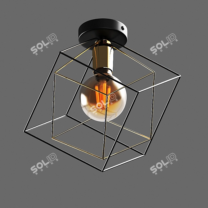 Alambre Ceiling Lamp - Versatile and Stylish 3D model image 2