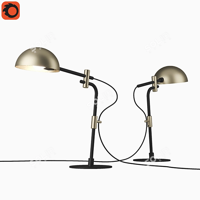 Lampatron Pullout T Desk Lamp 3D model image 1