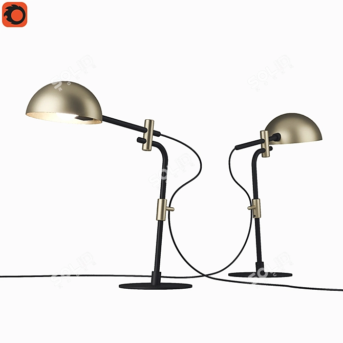 Lampatron Pullout T Desk Lamp 3D model image 2