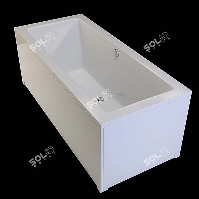 Riho Lusso Acrylic Bathtub 3D model image 2